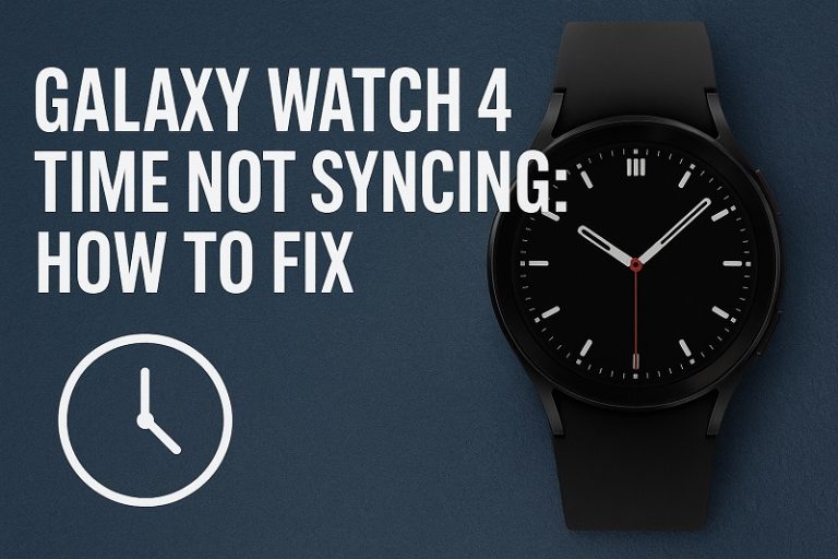 Galaxy Watch 4 Time Not Syncing