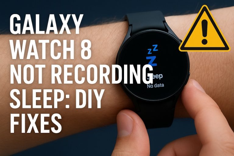 Galaxy Watch 8 Not Recording Sleep