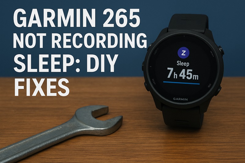 Garmin 265 Not Recording Sleep