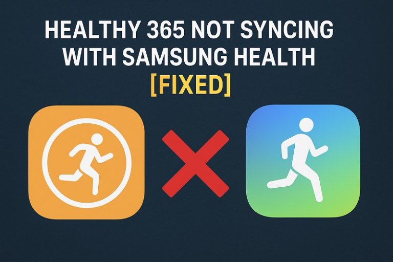 Healthy 365 Not Syncing With Samsung Health