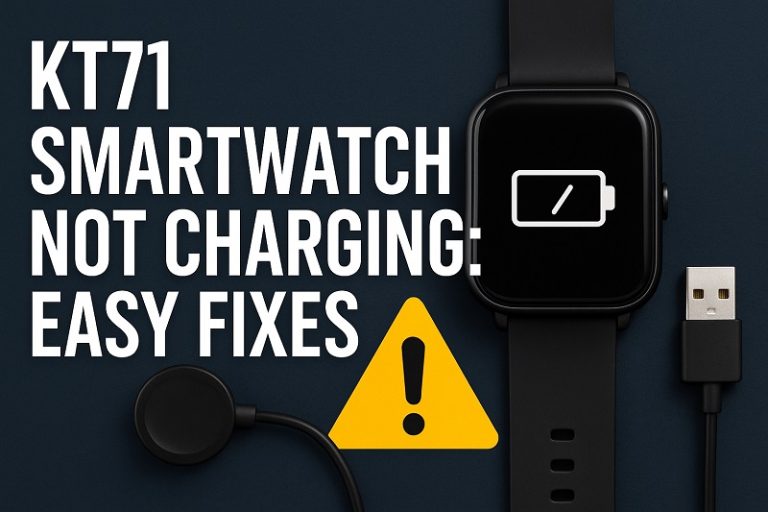 KT71 Smartwatch Not Charging