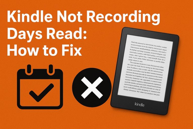 Kindle Not Recording Days Read