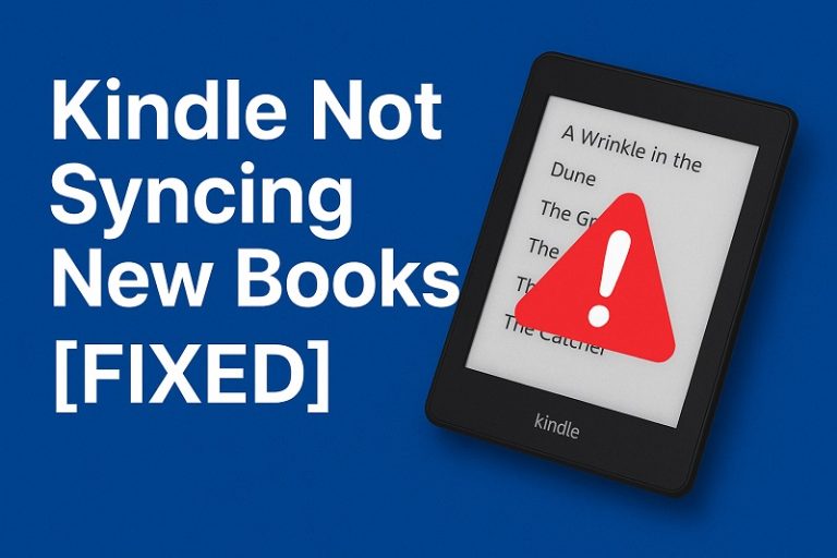 Kindle Not Syncing New Books