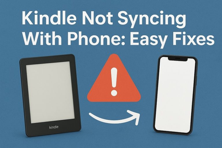 Kindle Not Syncing With Phone