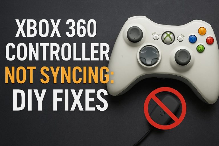 Xbox 360 Controller Not Syncing
