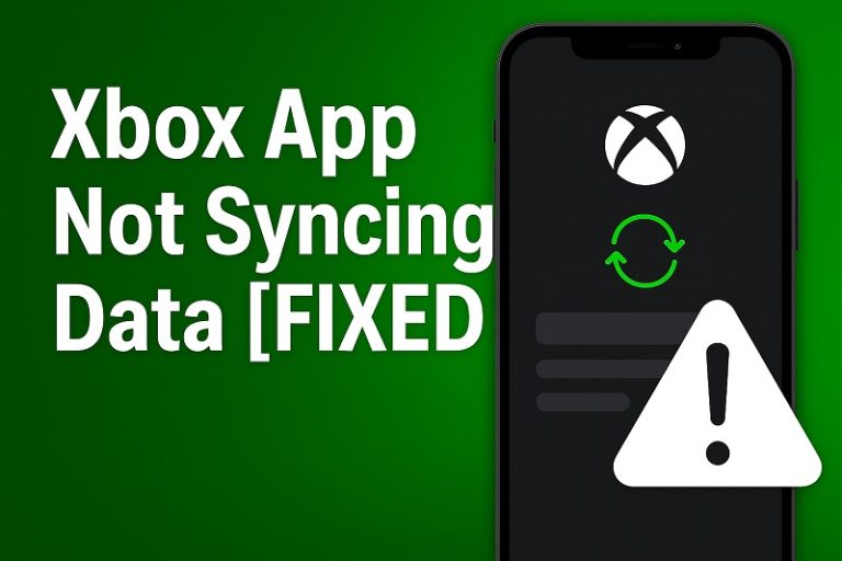Xbox App Not Syncing Data