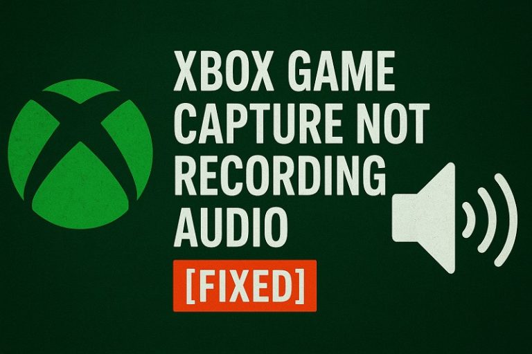Xbox Game Capture Not Recording Audio