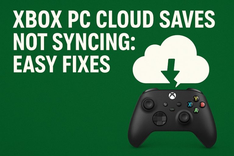 Xbox PC Cloud Saves Not Syncing
