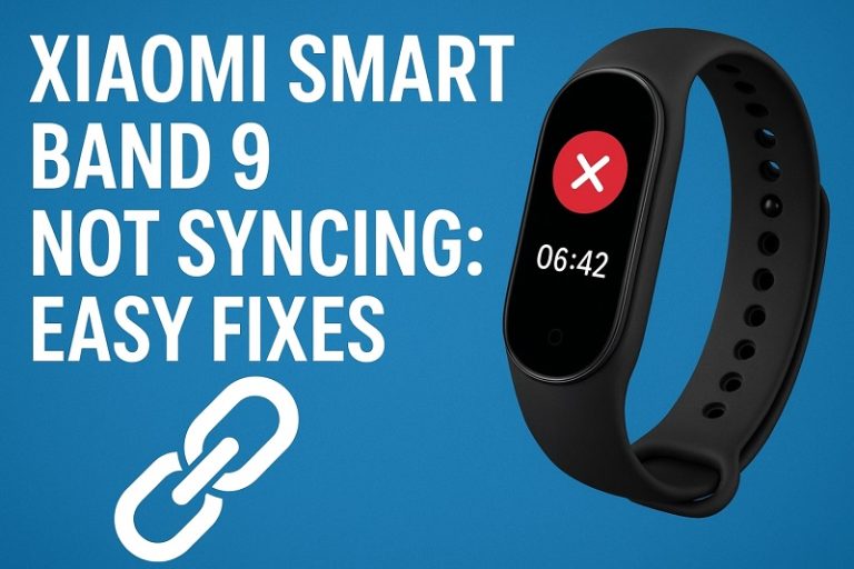 Xiaomi Smart Band 9 Not Syncing