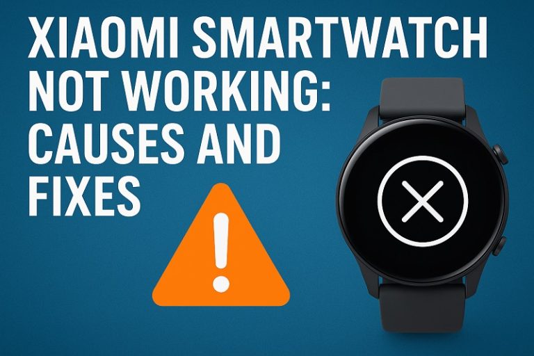 Xiaomi Smartwatch Not Working