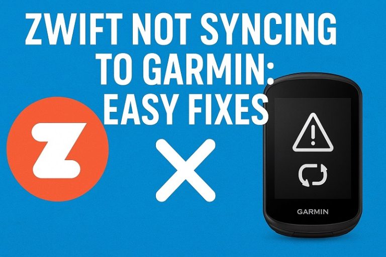 Zwift Not Syncing to Garmin