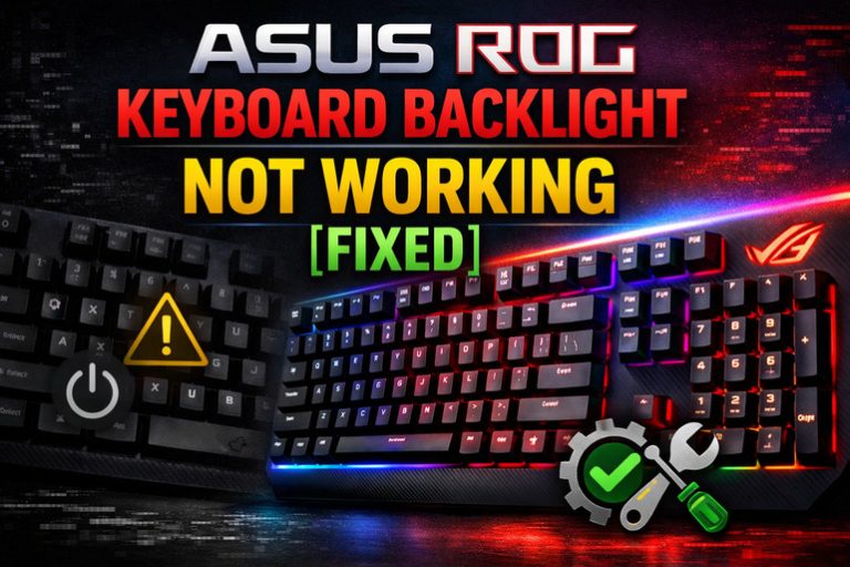 ASUS ROG Keyboard Backlight Not Working
