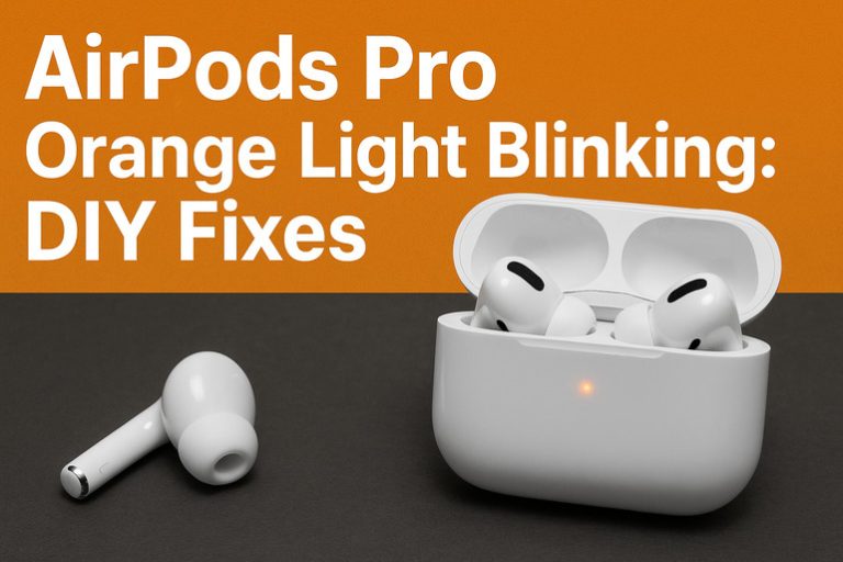 AirPods Pro Orange Light Blinking