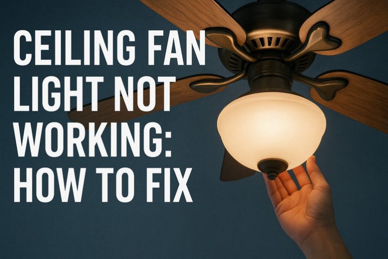 Ceiling Fan Light Not Working