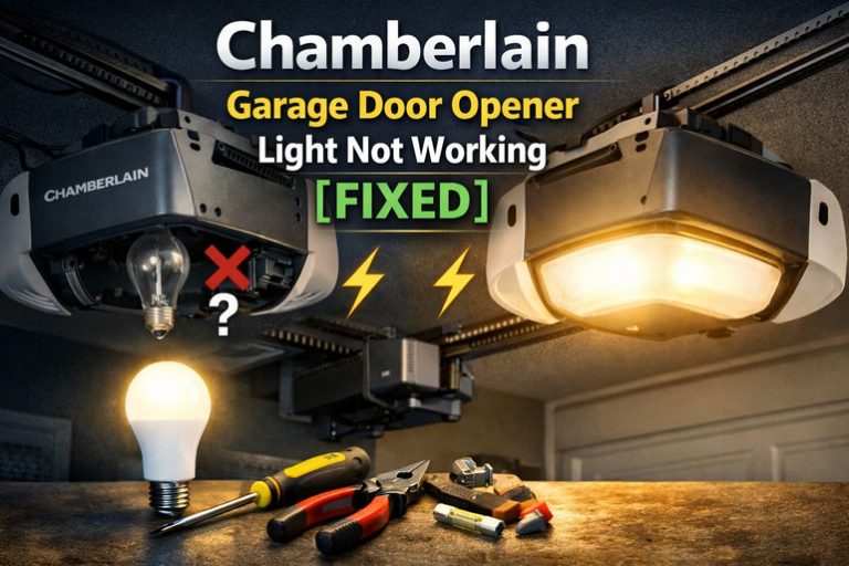 Chamberlain Garage Door Opener Light Not Working
