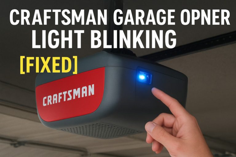 Craftsman Garage Opener Light Blinking