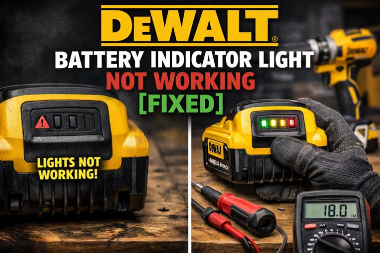 Dewalt Battery Indicator Light Not Working