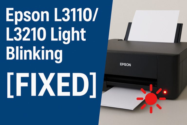 Epson L3110-L3210 Light Blinking
