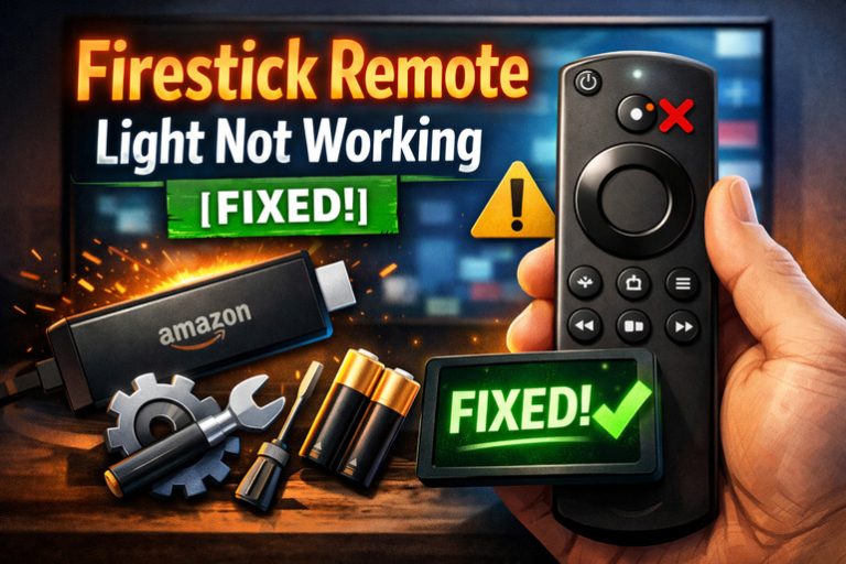 Firestick Remote Light Not Working