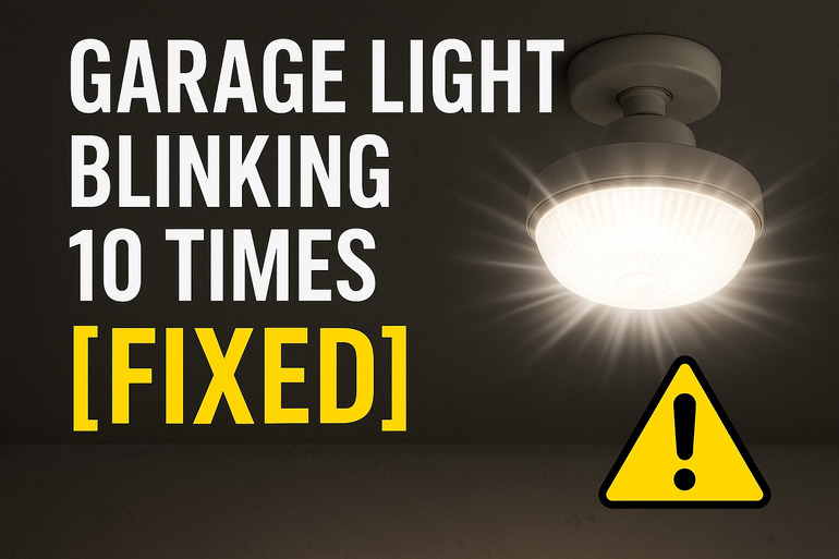 Garage Light Blinking 10 Times