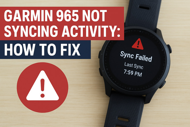 Garmin 965 Not Syncing Activity