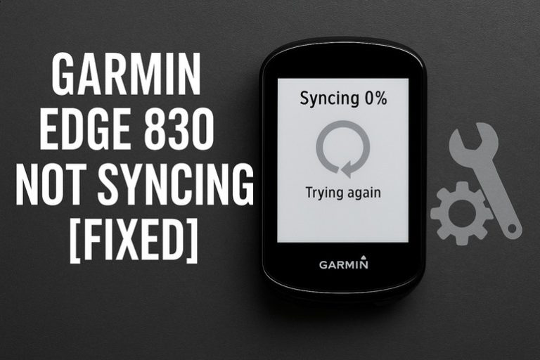 Garmin Edge 830 Not Syncing