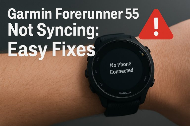 Garmin Forerunner 55 Not Syncing