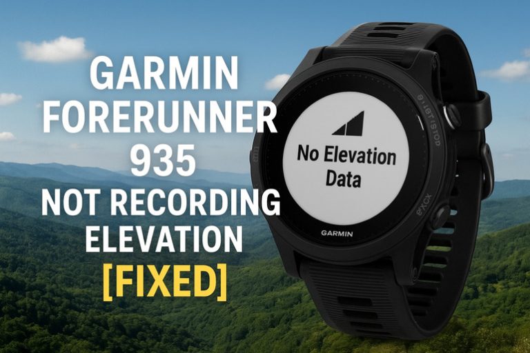 Garmin Forerunner 935 Not Recording Elevation