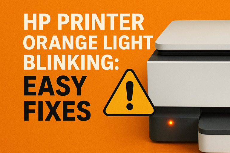 HP Printer Orange Light Blinking