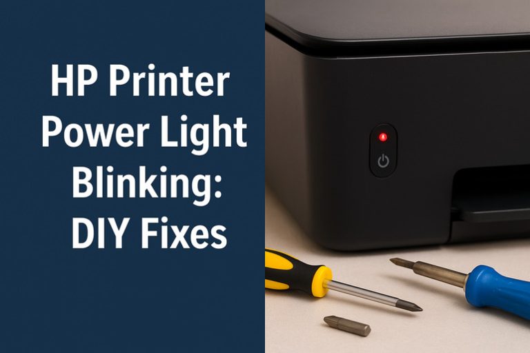HP Printer Power Light Blinking
