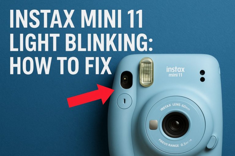 Instax Mini 11 Light Blinking