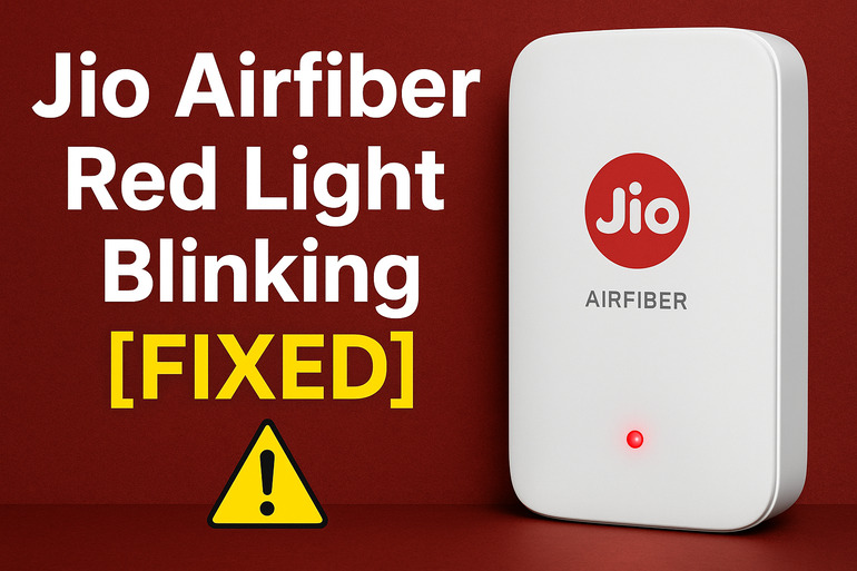 Jio Airfiber Red Light Blinking