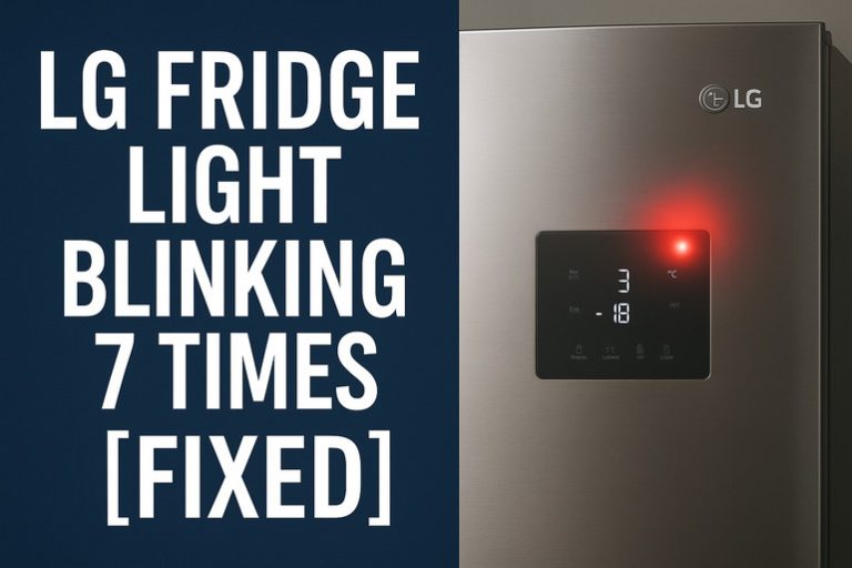 LG Fridge Light Blinking 7 Times