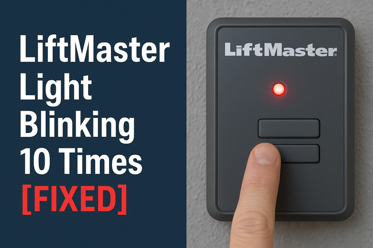 Liftmaster Light Blinking 10 Times