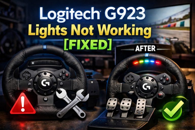 Logitech g923 lights not working