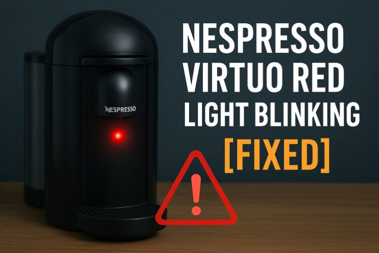 Nespresso Virtuo Red Light Blinking