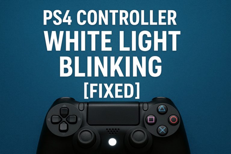 PS4 Controller White Light Blinking