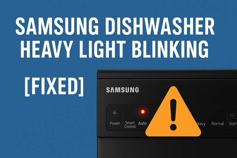Samsung Dishwasher Heavy Light Blinking