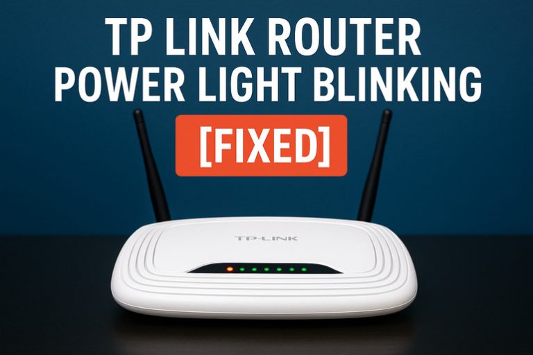 TP Link Router Power Light Blinking