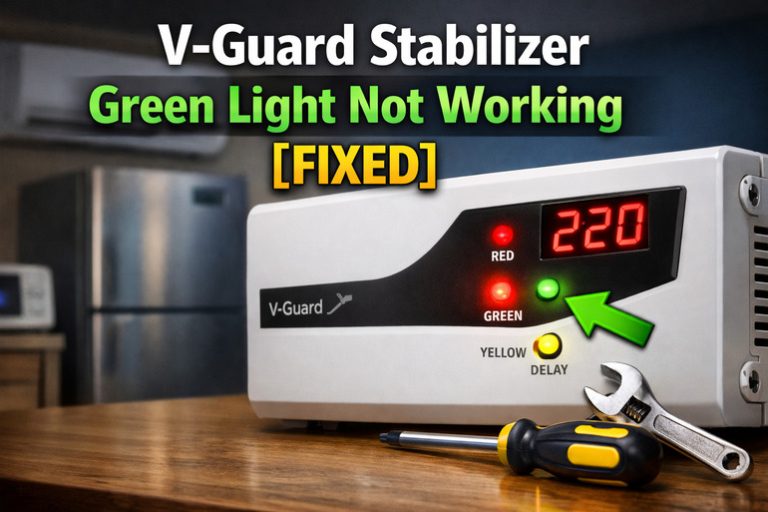 V-Guard Stabilizer Green Light Not Working