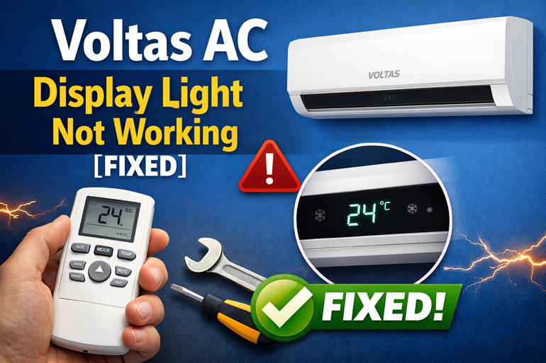 Voltas AC Display Light Not Working