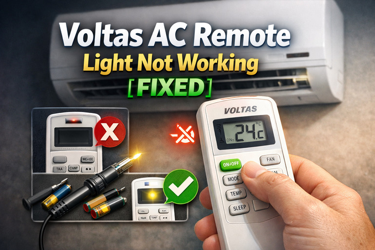 Voltas AC Remote Light Not Working