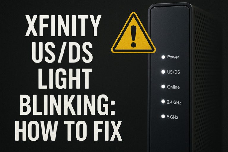 Xfinity USDS Light Blinking