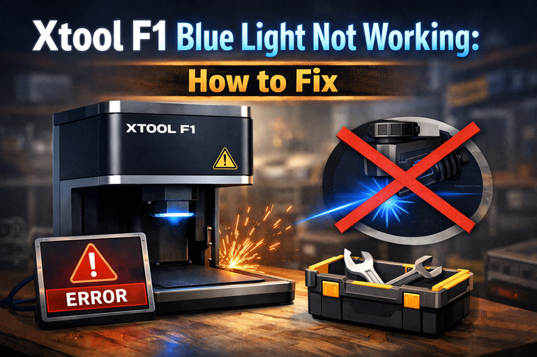 Xtool f1 blue light not working