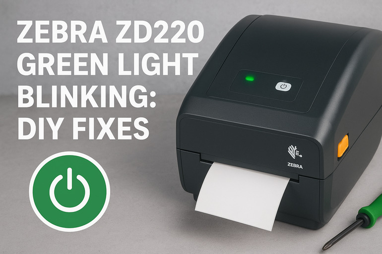 Zebra ZD220 Green Light Blinking