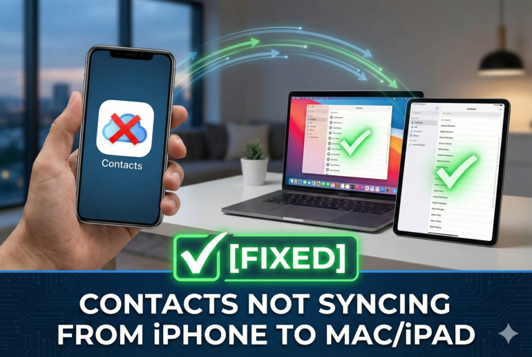 Contacts Not Syncing From iPhone to Mac or iPad