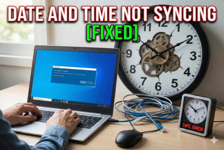 Date and Time Not Syncing (Windows 10)