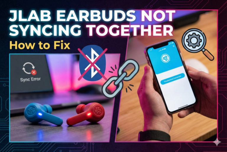 JLab Earbuds Not Syncing Together