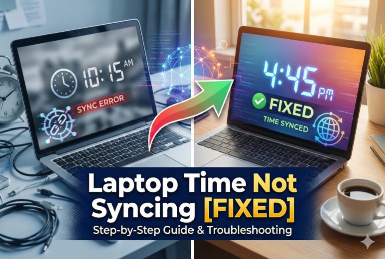 Laptop Time Not Syncing