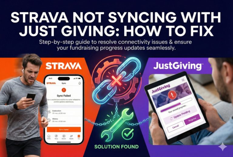 Strava Not Syncing With Just Giving